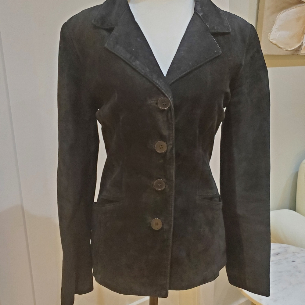Danier suede black coat